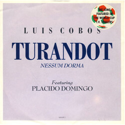 Luis Cobos / Placido Domingo Turandot (Nessum Dorma) USED VINYL 7INCH 45 RPM SINGLE STEREO