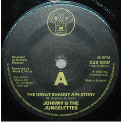 Johnny & The Jungelettes The Great Shaggy Ape Story Vinyl 7" USED