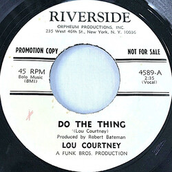 Lou Courtney Do The Thing / The Man Is Lonely Vinyl 7" USED
