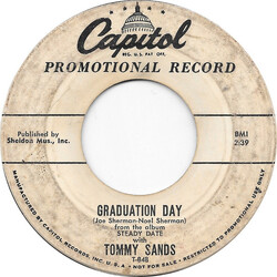 Tommy Sands Graduation Day USED VINYL 7INCH 45 RPM SINGLE PROMO