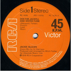 Jackie McLean Doctor Jackyll And Mister Funk USED VINYL 12INCH 45 RPM SINGLE