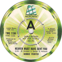Bonnie Pointer Heaven Must Have Sent You Vinyl 7" USED