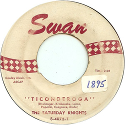The Saturday Knights (2) Ticonderoga Vinyl 7" USED