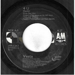 Vesta Williams 4 U (Remix) USED VINYL 7INCH 45 RPM STYRENE