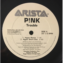 P!NK Trouble Vinyl 12" USED