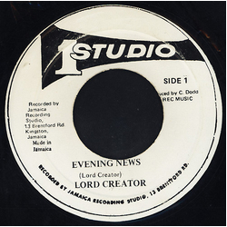 Lord Creator Evening News Vinyl 7" USED