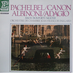Johann Pachelbel / Tomaso Albinoni / Orchestre De Chambre Jean-François Paillard Canon  ⁄ Adagio Vinyl LP USED