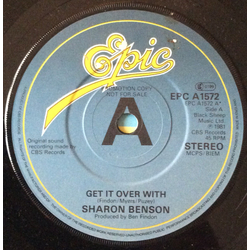 Sharon Benson Get It Over With / All Out Of Love Vinyl 7" USED