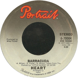 Heart Barracuda Vinyl 7" USED