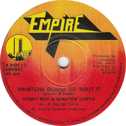 Honey Boy / Winston Curtis / Johnny Mahoney Wha You Gonna Do Bout It Vinyl 7" USED