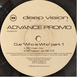 Cue (3) Who Is Who (Part 1) Vinyl 12" USED