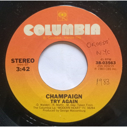 Champaign Try Again Vinyl 7" USED