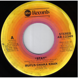 Rufus & Chaka Khan Stay Vinyl 7" USED