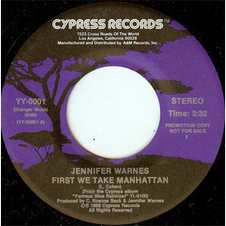 Jennifer Warnes First We Take Manhattan USED VINYL 7INCH SINGLE PROMO 45 RPM