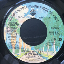 Dionne Warwick Keepin' My Head Above Water USED VINYL 7INCH 45 RPM SINGLE PROMO