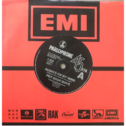 Pet Shop Boys Always On My Mind Vinyl 7" USED