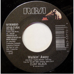 Clint Black Walkin' Away Vinyl 7" USED