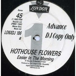 Hothouse Flowers Easier In The Morning Vinyl 12" USED