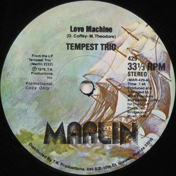 Tempest Trio Love Machine / Do You Like The Way That It Feels Vinyl 12" USED