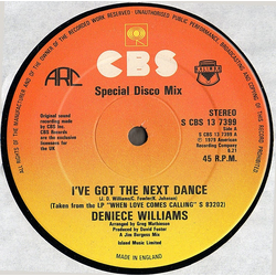 Deniece Williams I've Got The Next Dance (Disco Mix) / When Love Comes Calling Vinyl 12" USED