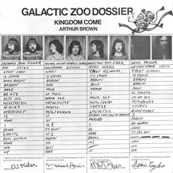 Arthur Brown's Kingdom Come Galactic Zoo Dossier Vinyl LP USED