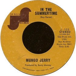 Mungo Jerry In The Summertime / Mighty Man Vinyl 7" USED