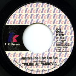 "Weird Al" Yankovic Another One Rides The Bus / Gotta Boogie Vinyl 7" USED