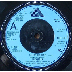 Locksmith Unlock The Funk / Chinese Funk Song (Far Beyond) Vinyl 7" USED