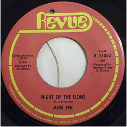 Mark Eric Night Of The Lions Vinyl 7" USED