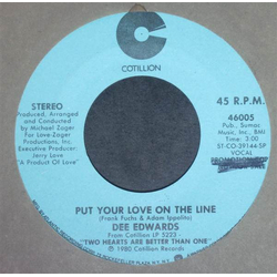 Dee Edwards Put Your Love On The Line Vinyl 7" USED