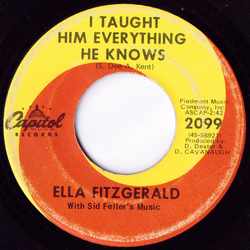 Ella Fitzgerald I Taught Him Everything He Knows / Born To Lose Vinyl 7" USED