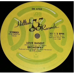 Broadway (5) Love Bandit / Kiss You All Over Vinyl 12" USED