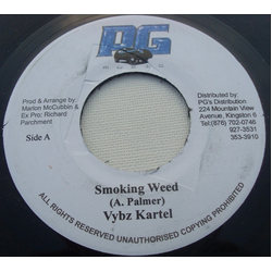 Vybz Kartel / Anthony Cruz Smoking Weed / Jamaican Girls Vinyl 7" USED