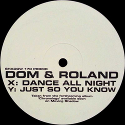 Dom & Roland Dance All Night Vinyl 12" USED