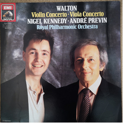 Sir William Walton / Nigel Kennedy / André Previn / Royal Philharmonic Orchestra Violin Concerto ∙ Viola Concerto Vinyl LP USED