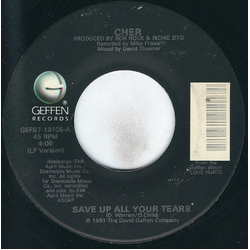 Cher Save Up All Your Tears / A World Without Heroes Vinyl 7" USED