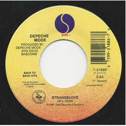 Depeche Mode Strangelove / Behind The Wheel Vinyl 7" USED