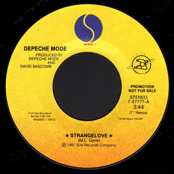 Depeche Mode Strangelove Vinyl 7" USED