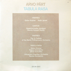Arvo Pärt Tabula Rasa Vinyl LP USED