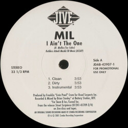 Mil I Ain't The One USED VINYL 12INCH 33 S RPM SINGLE PROMO