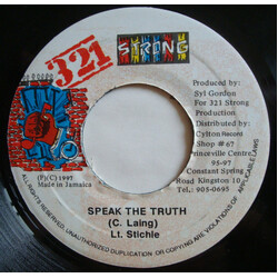 Lieutenant Stitchie Speak The Truth USED VINYL 7INCH 45 RPM