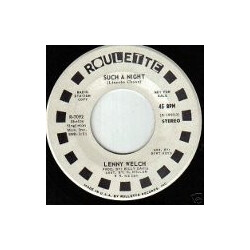 Lenny Welch Such A Night USED VINYL 7INCH 45 RPM SINGLE PROMO