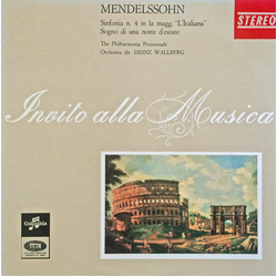 Felix Mendelssohn-Bartholdy / Philharmonia Promenade Orchestra / Heinz Wallberg Sinfonia N.4 In La Magg. "L'Italiana"-Sogno Di Una Notte D'Estate Viny