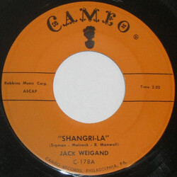 Jack Weigand Shangri-La USED VINYL 7INCH 45 RPM