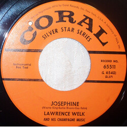 Lawrence Welk And His Champagne Music Josephine / Bubbles In The Wine USED VINYL 7INCH 45 RPM SINGLE REISSUE REPRESS
