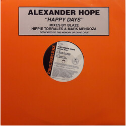 Alexander Hope Happy Days USED VINYL 12INCH 33 S RPM