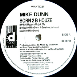 Mike Dunn Born 2 B Houze Vinyl 12" USED