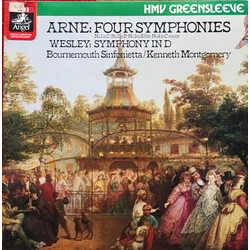 Thomas Arne / Samuel Wesley / Bournemouth Sinfonietta / Kenneth Montgomery Four Symphonies Vinyl LP USED
