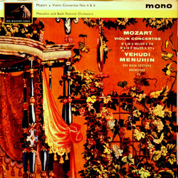 Wolfgang Amadeus Mozart / Yehudi Menuhin / Bath Festival Orchestra Mozart Violin Concertos No. 4 in D Major. K.218 No. 6 in D Major, K271a Vinyl LP US
