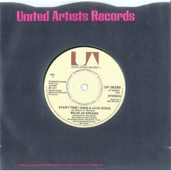 Billie Jo Spears Every Time I Sing A Love Song Vinyl 7" USED